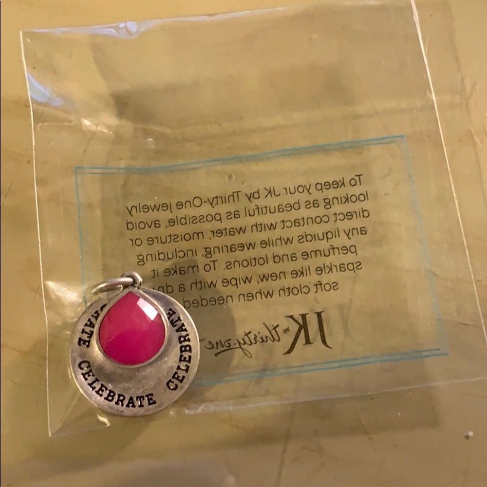 JK by Thirty One Celebrate charm (only 1)